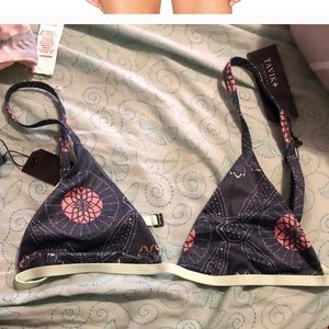 Tavik yakota floral bikini top